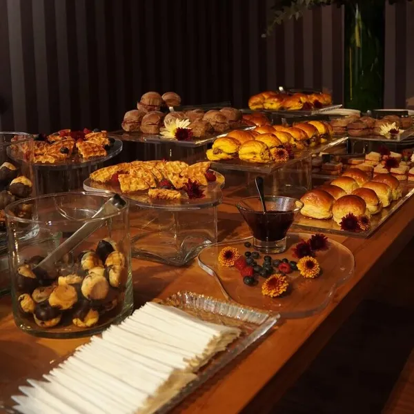 Coffee break servido no Leopoldo House