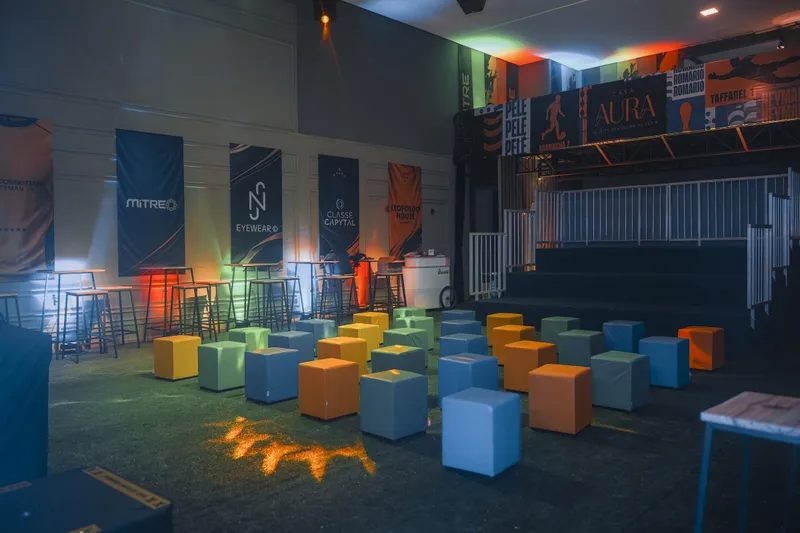 Ambiente do Leopoldo House montado para evento corporativo